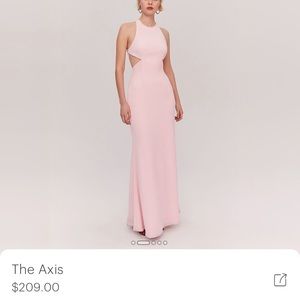 fame and partners axis dress in pretty pink nwt